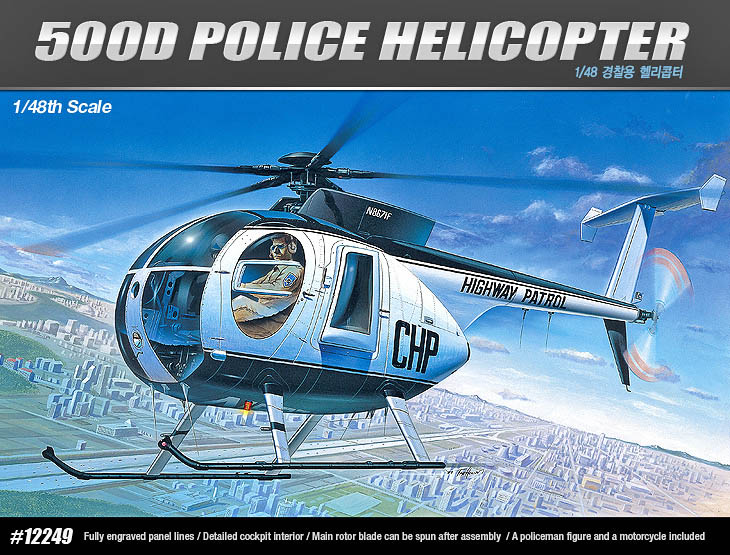1/48 ヒューズ 500D 警察用ヘリコプター