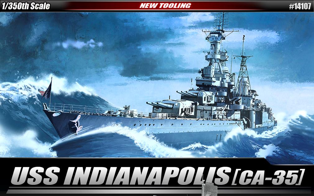 1/350 アメリカ海軍 重巡洋艦 CA-35 インディアナポリス - ウインドウを閉じる