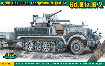 1/72 Sd.Kfz 6/2 5t ハーフトラック 3.7cm対空自走砲