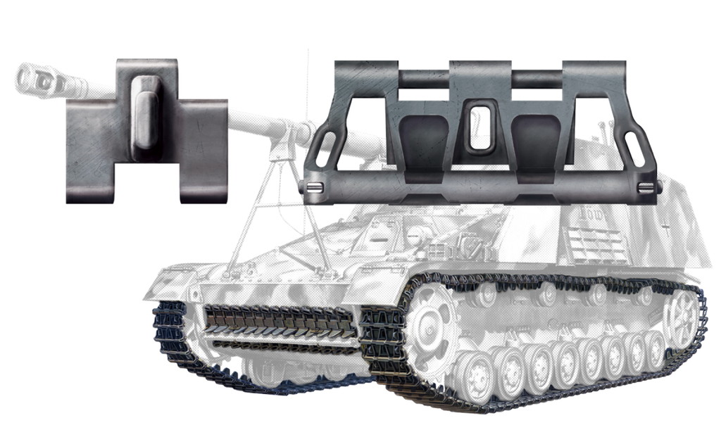 1/35　III号/IV号戦車用 40cm幅中期型キャタピラ 可動式