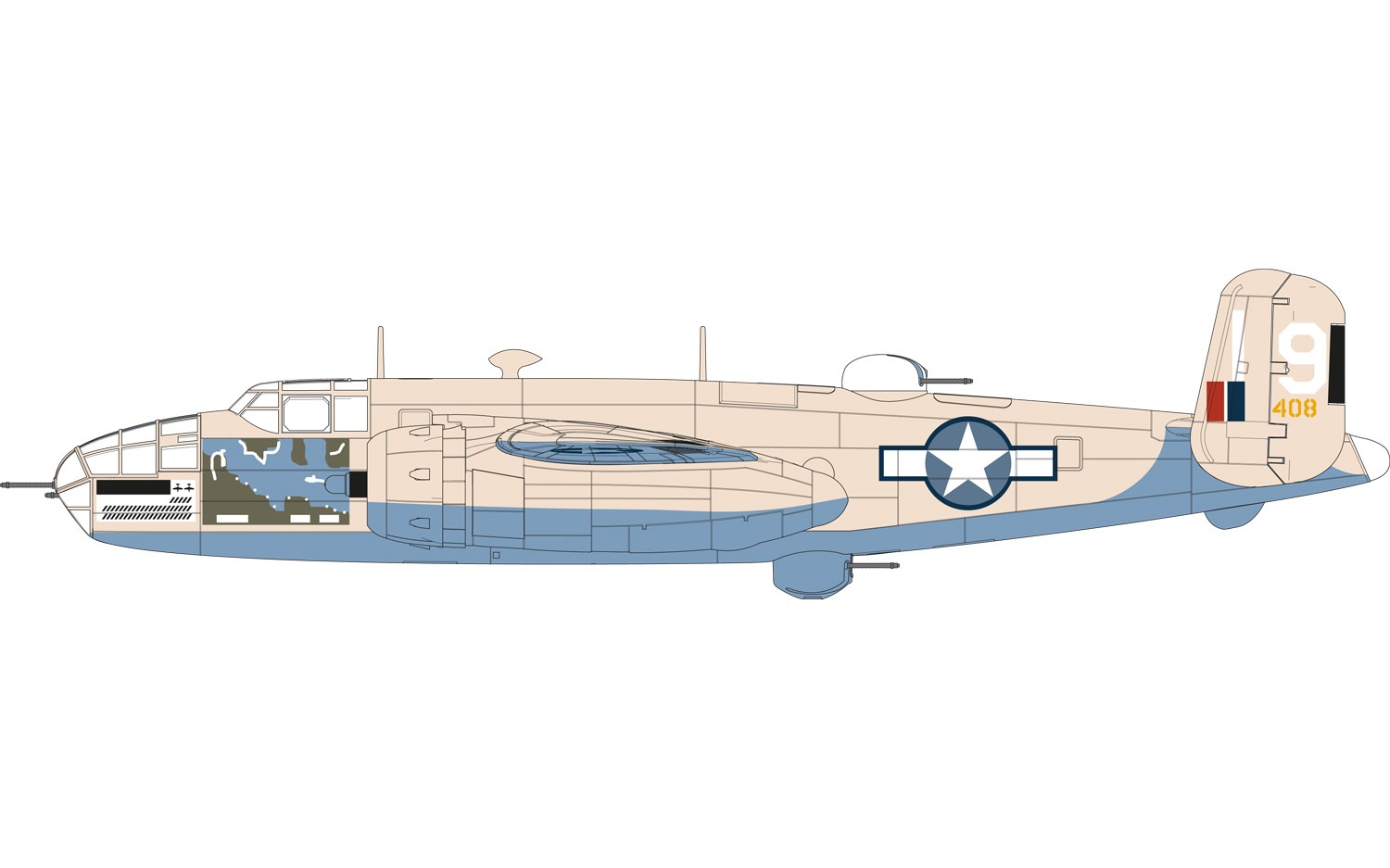 1/72　ノースアメリカン B-25C/D ミッチェル