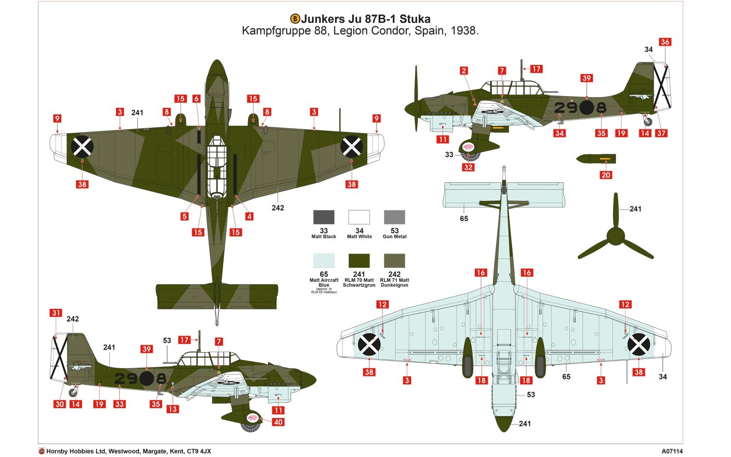 1/48　ユンカース Ju87 B-1 スツーカ - ウインドウを閉じる