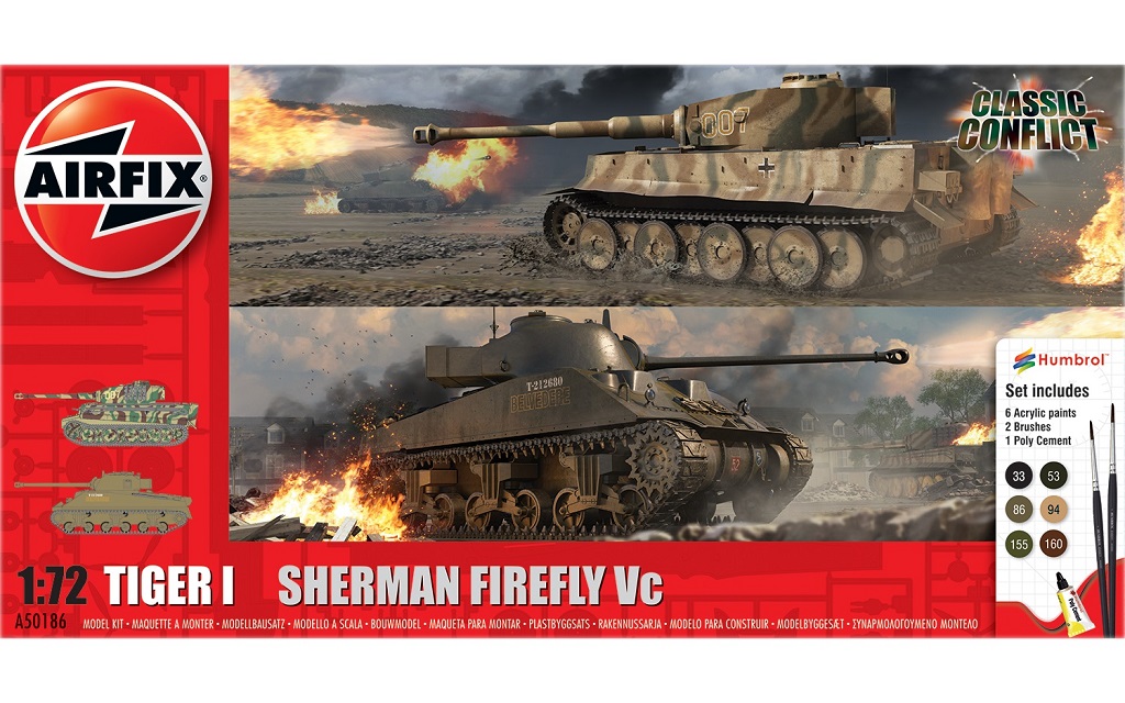 【予約する】 1/72 ”クラッシックコンフリクト”タイガーI vs シャーマン”ファイアフライ” 【予約する】 1/72 ”クラッシックコンフリクト”タイガーI vs シャーマン”ファイアフライ”