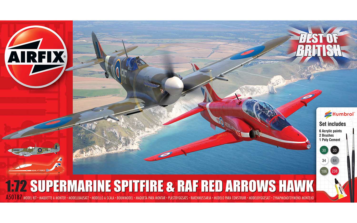【予約する】 1/72 ”ベストオブブリティッシュ”スピットファイア & ホーク 【予約する】 1/72 ”ベストオブブリティッシュ”スピットファイア & ホーク