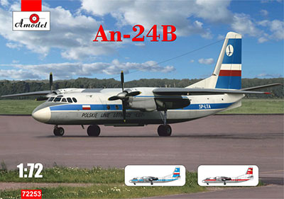 【予約する】　1/72　アントノフAn-24Bコーク双発旅客機