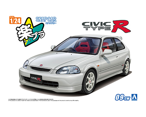 1/24 EK9 シビック タイプR 1997 チャンピオンシップホワイト 1/24 EK9 シビック タイプR 1997 チャンピオンシップホワイト