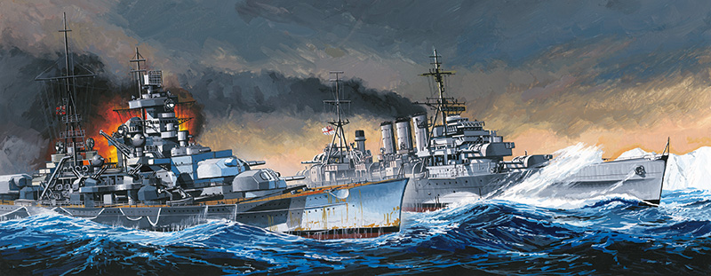 1/700　英国重巡洋艦 ノーフォーク 北岬沖海戦