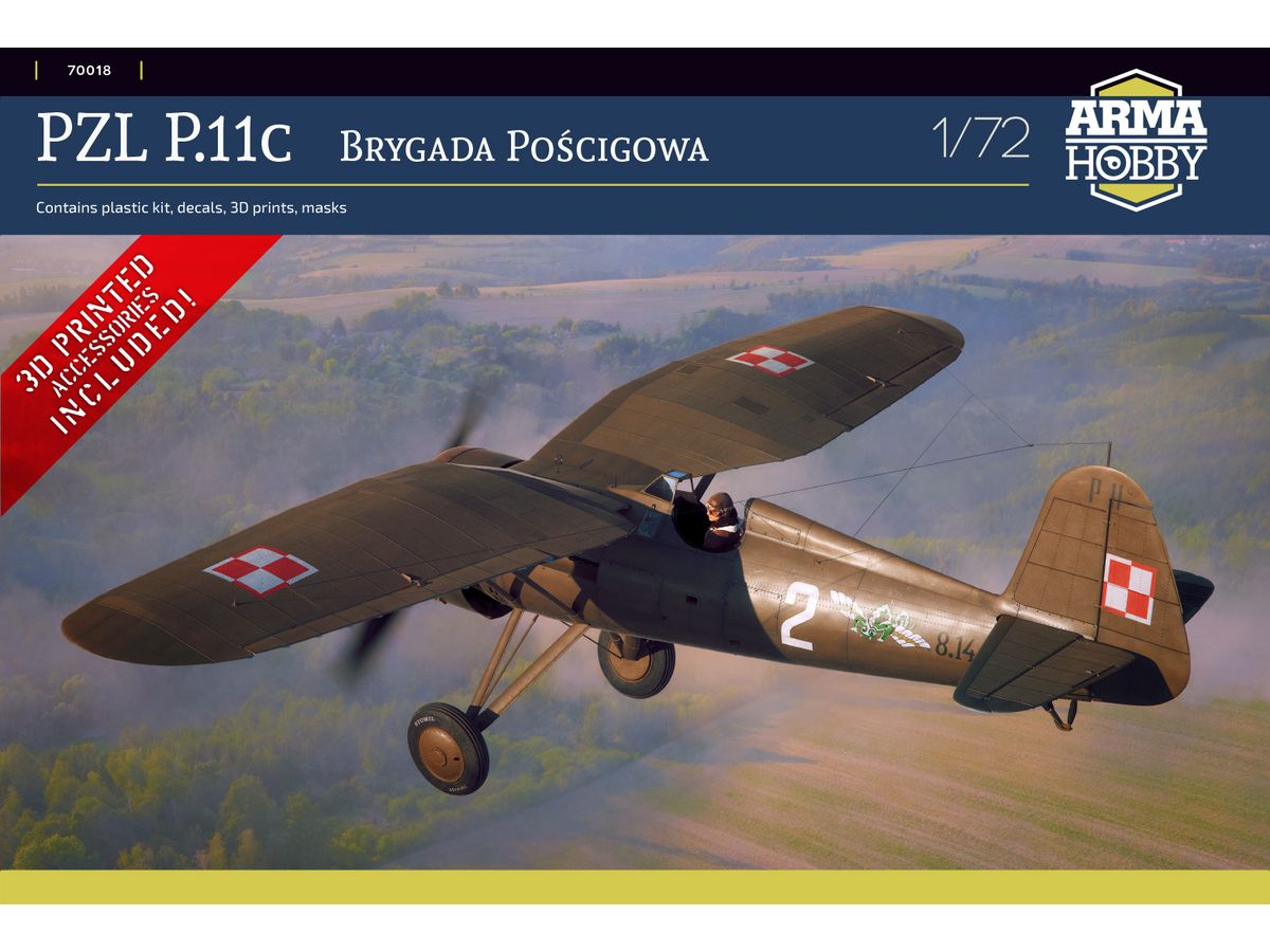 【予約する】 1/72 PZL P.11c "戦闘機旅団" 【予約する】 1/72 PZL P.11c "戦闘機旅団"