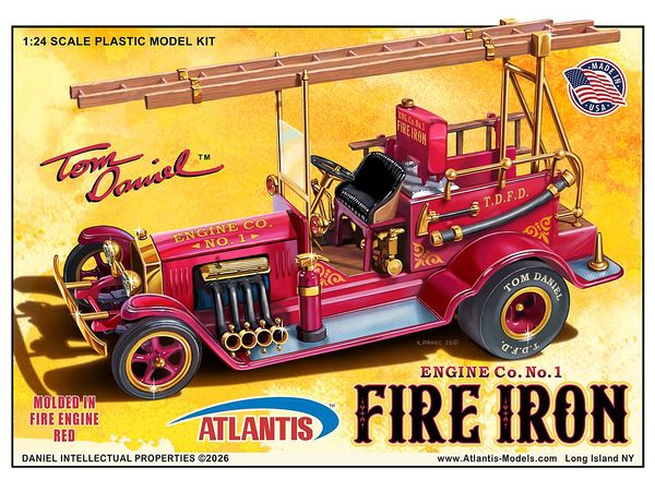 1/24 トム・ダニエル "ファイア アイアン" クラシック ファイアエンジン ホッドロットショーカー 1/24 トム・ダニエル "ファイア アイアン" クラシック ファイアエンジン ホッドロットショーカー