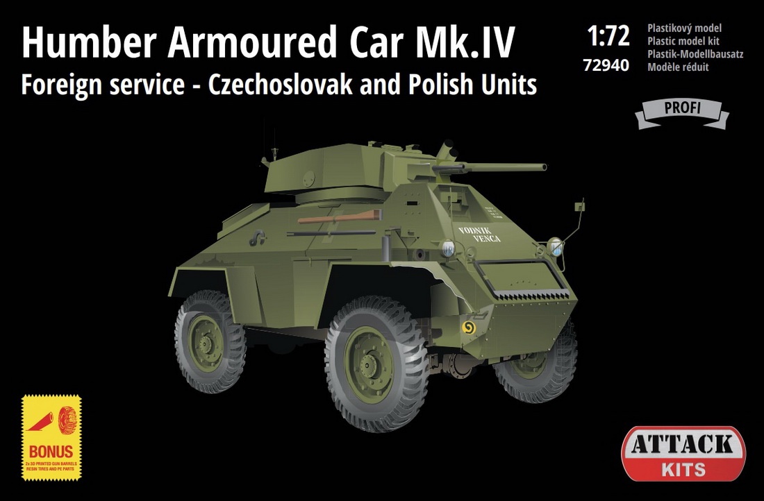 【予約する】　1/72 ハンバー装甲車 Mk.Ⅳ「チェコスロバキア軍・ポーランド軍」