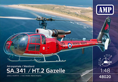 【予約する】　1/48　仏・アエロスパシアルSA.341ガゼル・ヘリコプター(AMPブランド)