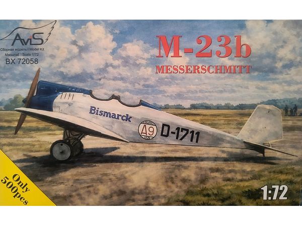 1/72 メッサーシュミット M.23b 複座スポーツ機 (シーラスエンジン搭載型) 1/72 メッサーシュミット M.23b 複座スポーツ機 (シーラスエンジン搭載型)
