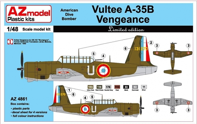 1/48　ヴァルティ A-35B ヴェンジャンス France,2x USAF LIMIT