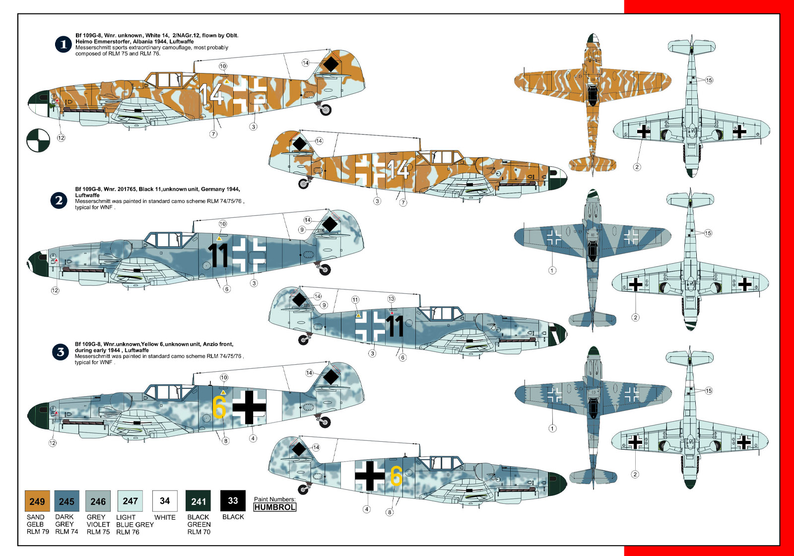 1/72 Bf109G-8 ｢偵察機｣