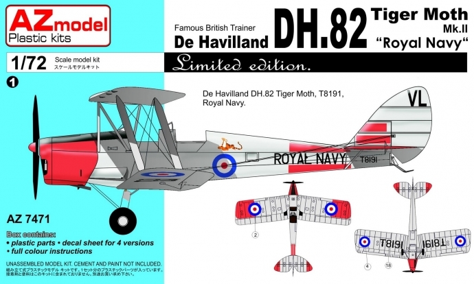 1/72　DH-82 Tiger Moth RN - ウインドウを閉じる