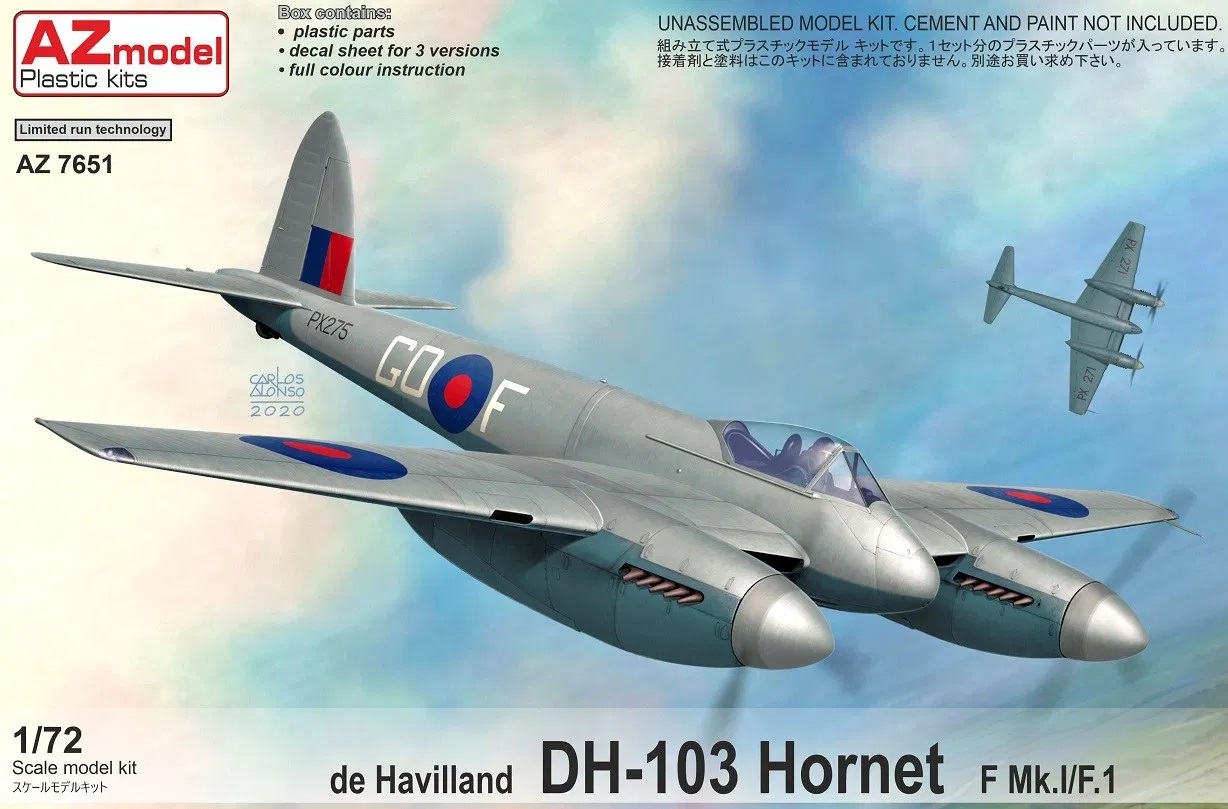 1/72 DH-103 ホーネット F Mk.Ⅰ/F.1 - ウインドウを閉じる