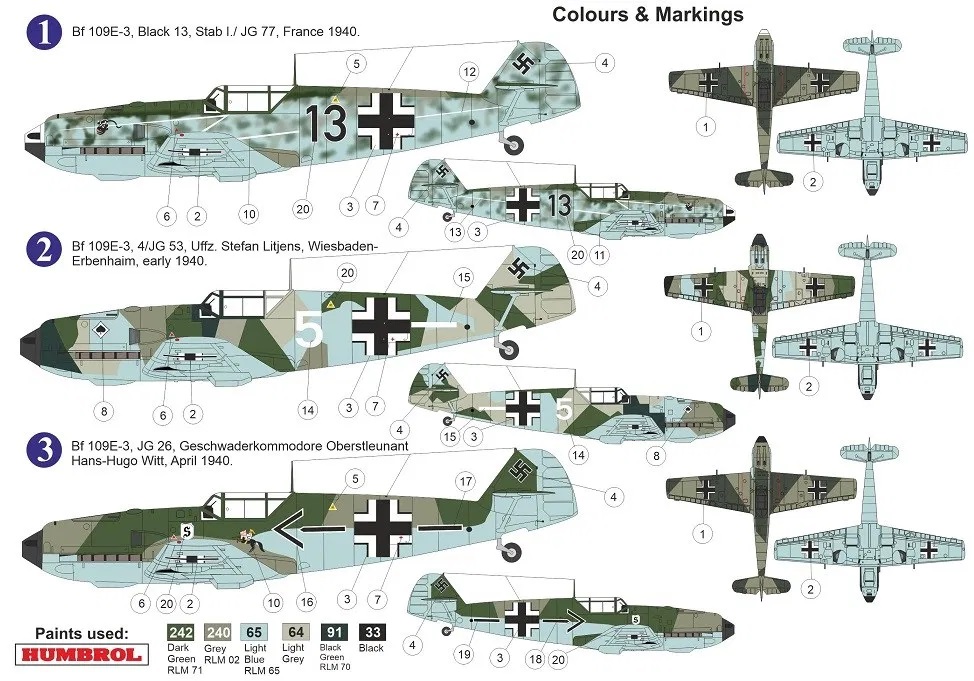 1/72 Bf109E-3 ｢バトル・オブ・フランス｣
