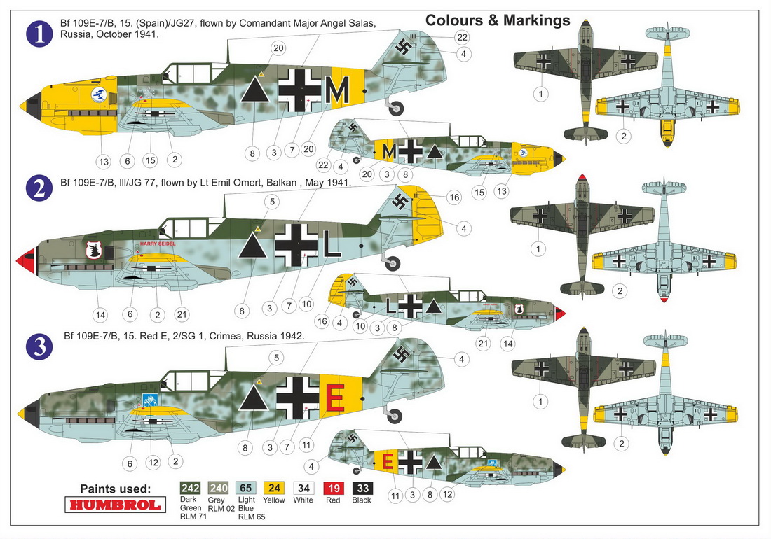 1/72 Bf109E-7/B ｢エミールの戦い｣