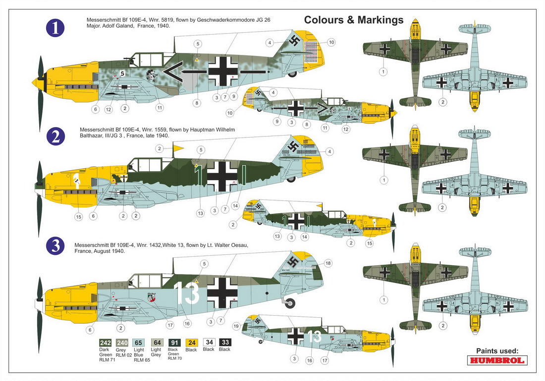 1/72 Bf109E-4 ｢イギリス海峡上空エース｣