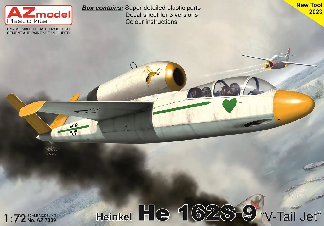 1/72 He162S-9 「Vテール複座ジェット機」