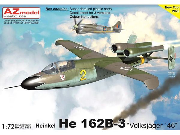 1/72 He162B-3 "フォルクスイェーガー 1946年"