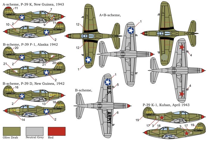 1/144　P-39 D-F-K エアラコブラ