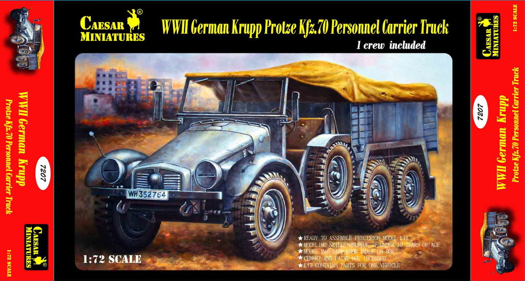 1/72　ドイツ Kfz.70 クルップ プロッツェ ６輪兵員輸送車