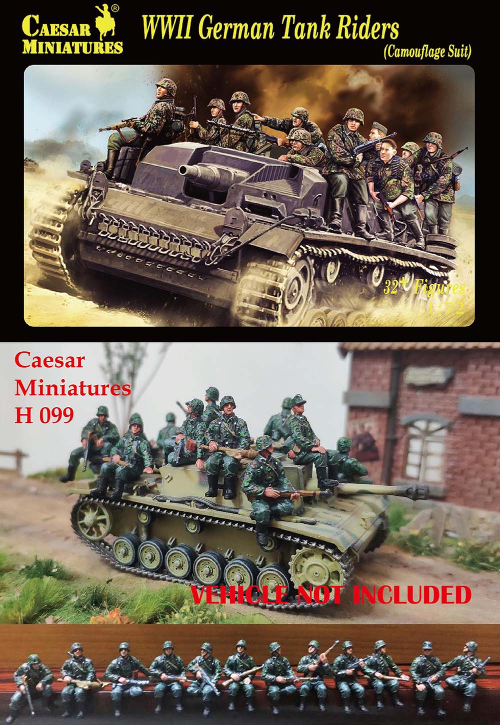1/72　WWII German Tank Rider (Camouflage Suit)　
