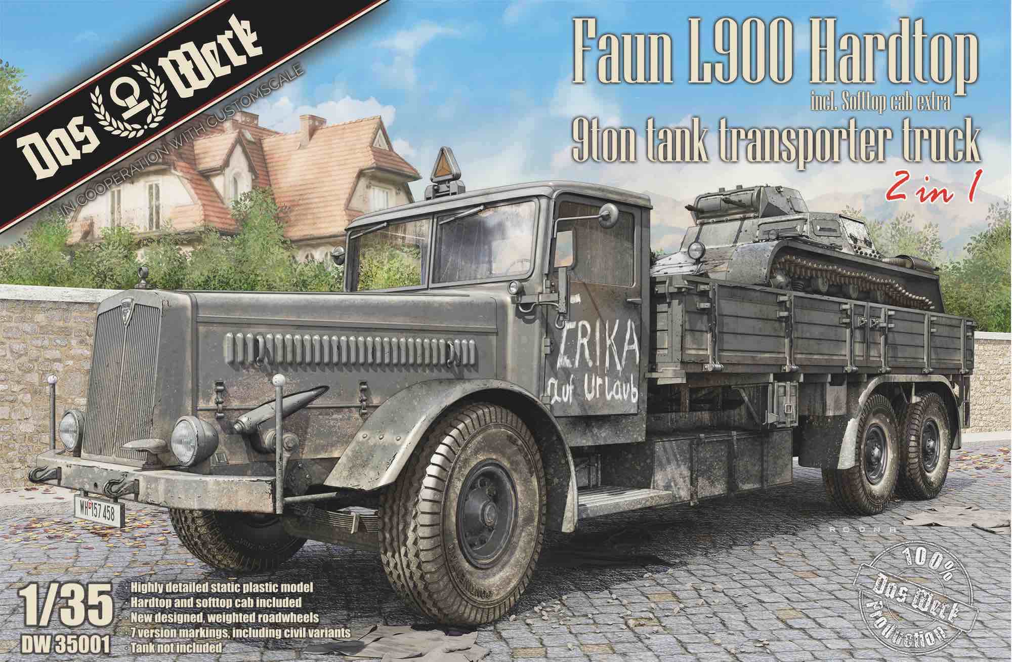 1/35 FAUN L900 トラック (ハードトップ) 1/35 FAUN L900 トラック (ハードトップ)