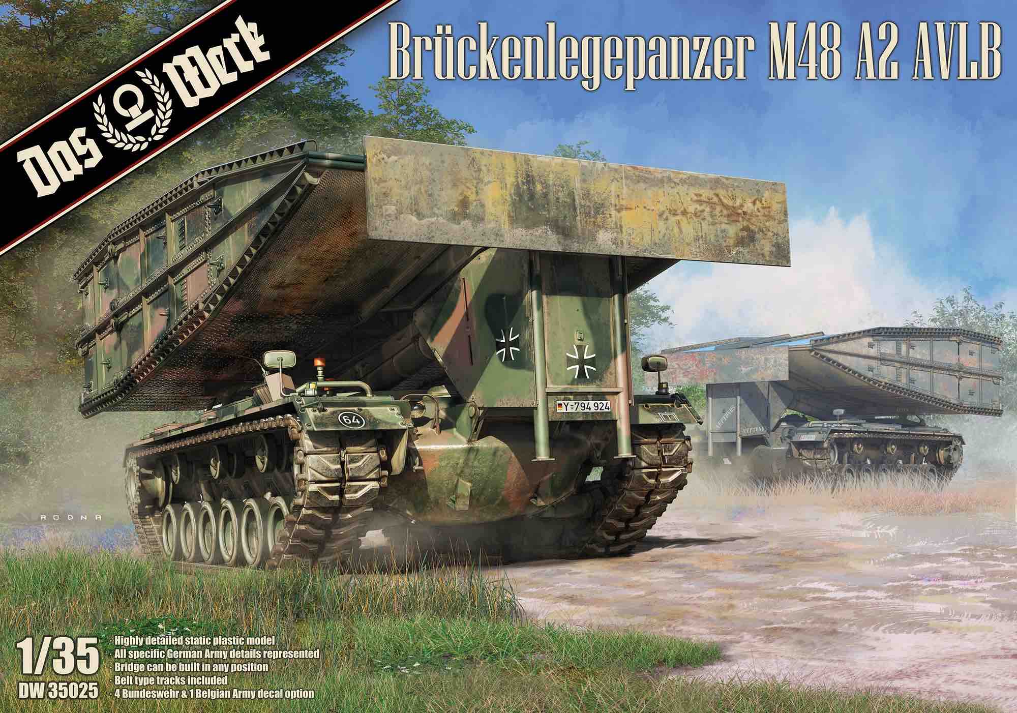 【予約する】　1/35 ドイツ軍 M48A2 AVLB （架橋戦車） - ウインドウを閉じる