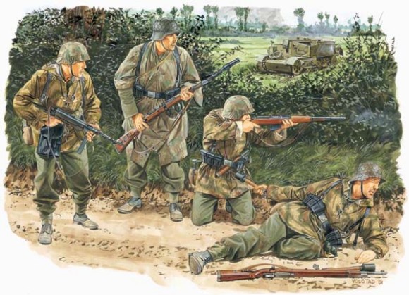 1/35 WW.II ドイツ軍 フォン・ルック戦闘団 ノルマンディー 1944
