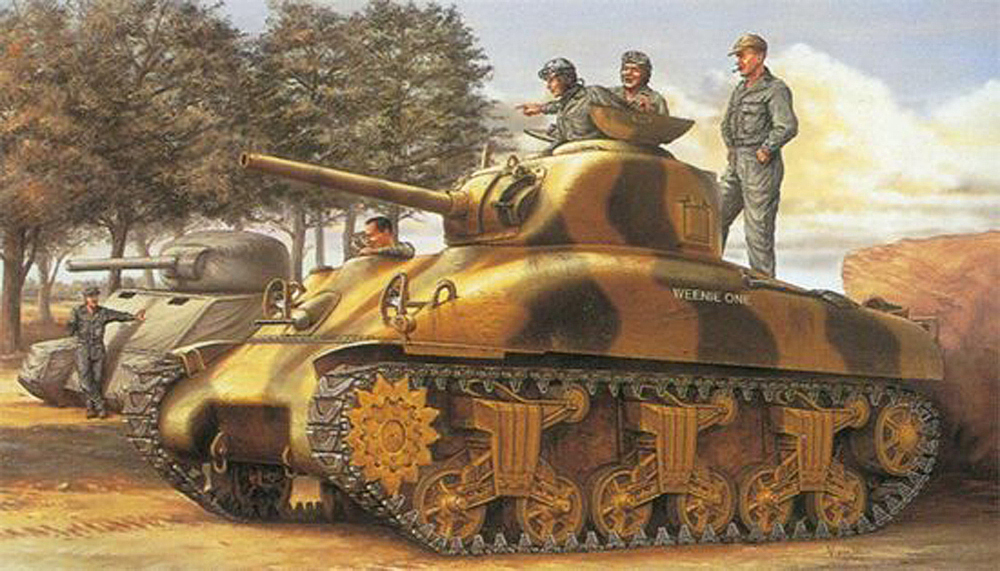 1/35 WW.II M4A1 シャーマン 75mm砲搭載 前期型