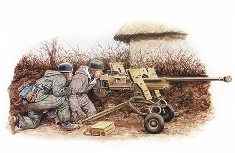 1/35 WW.II ドイツ軍 2.8cm sPzB41 ゲルリッヒ重対戦車銃&降下猟兵