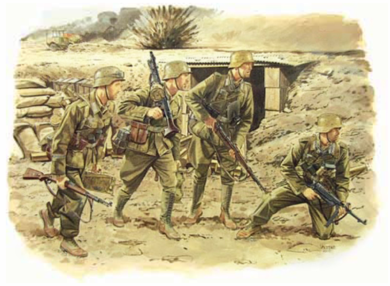 1/35 WW.II ドイツアフリカ軍団歩兵