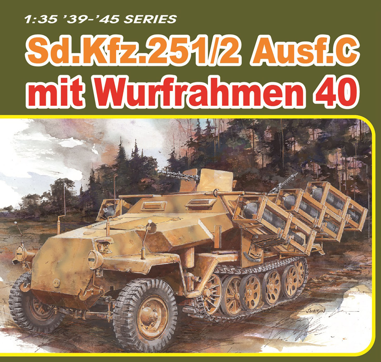 1/35 WW.II ドイツ軍 Sd.Kfz.251 C型 ヴルフラーメン40搭載型 EZトラック/金属製車幅ポール付属 1/35 WW.II ドイツ軍 Sd.Kfz.251 C型 ヴルフラーメン40搭載型 EZトラック/金属製車幅ポール付属