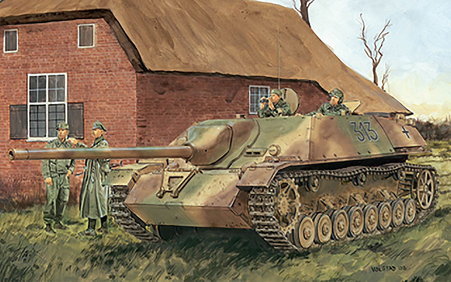 1/35 WW.II ドイツ軍 IV号駆逐戦車 L/70(V) "ラング" マジックトラック付き - ウインドウを閉じる