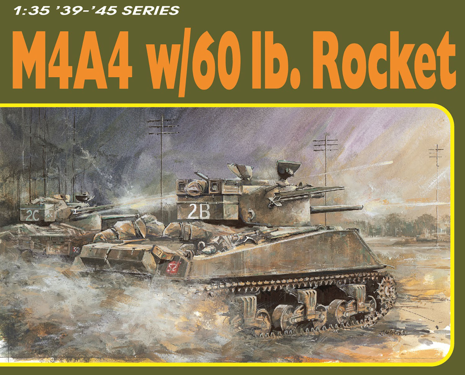 1/35 WW.II イギリス軍 M4A4 シャーマン 60ポンドロケット弾搭載型 アルミ砲身/フィギュア/3Dプリント付属 豪