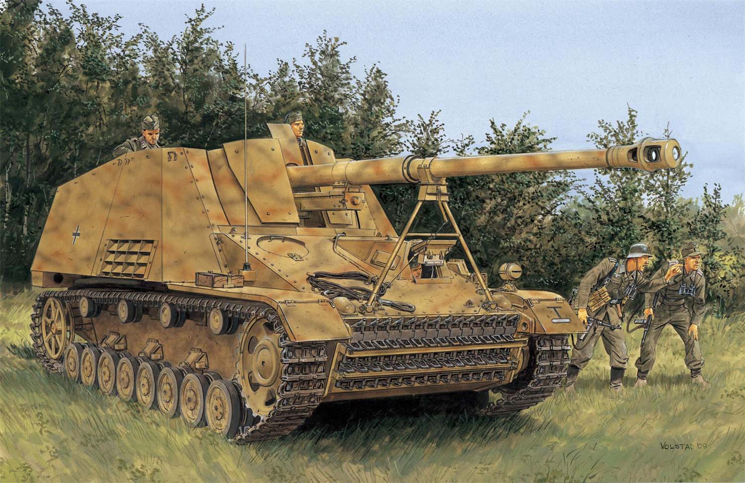 1/35 WW.II ドイツ軍 Sd.Kfz.164 ナースホルン(4in1)