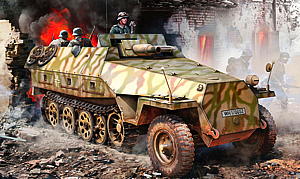 1/35 WW.II ドイツ軍 Sd.Kfz.251/9 D型 7.5cm KwK37搭載型 EZトラック/アルミ砲身/金属製車 1/35 WW.II ドイツ軍 Sd.Kfz.251/9 D型 7.5cm KwK37搭載型 EZトラック/アルミ砲身/金属製車