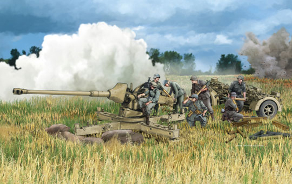 1/35 WW.II ドイツ軍 88mm対戦車砲 Pak43/3 L71 w/簡易砲架