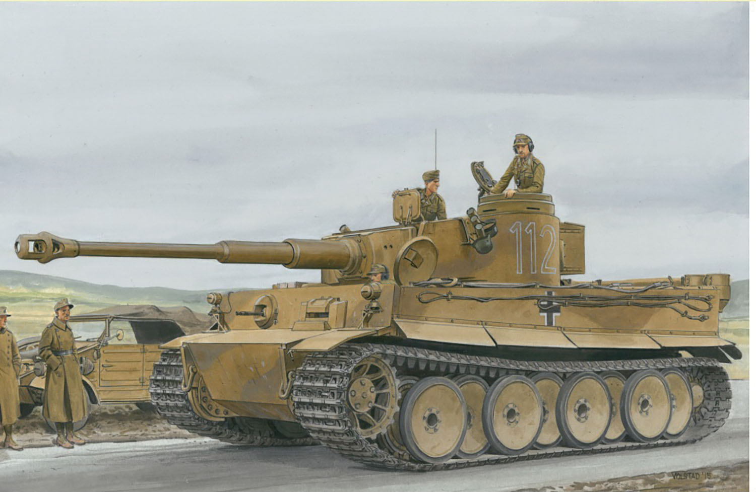1/35 WW.II ドイツ軍 ティーガーI 極初期生産型 "チュニジア戦線 1942" マジックトラック/アルミ砲身付属 豪