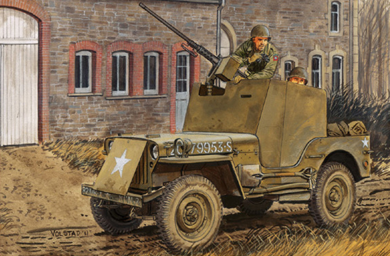【予約する】　1/35 WW.II アメリカ陸軍 1/4トン 4x4 小型装甲車 w/キャリバー50