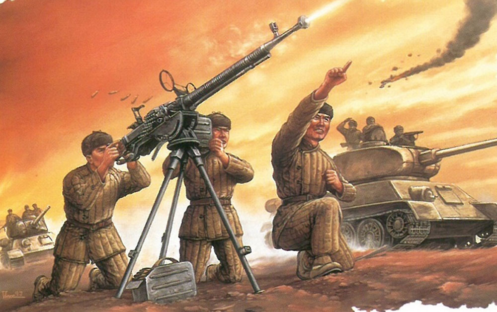 1/35 朝鮮戦争 中国人民志願兵 DShK対空機関銃チーム