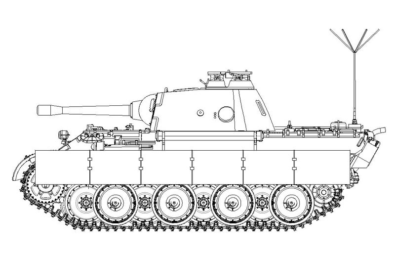 1/35 WW.II ドイツ軍 パンターD型 初期生産型 砲兵観測車