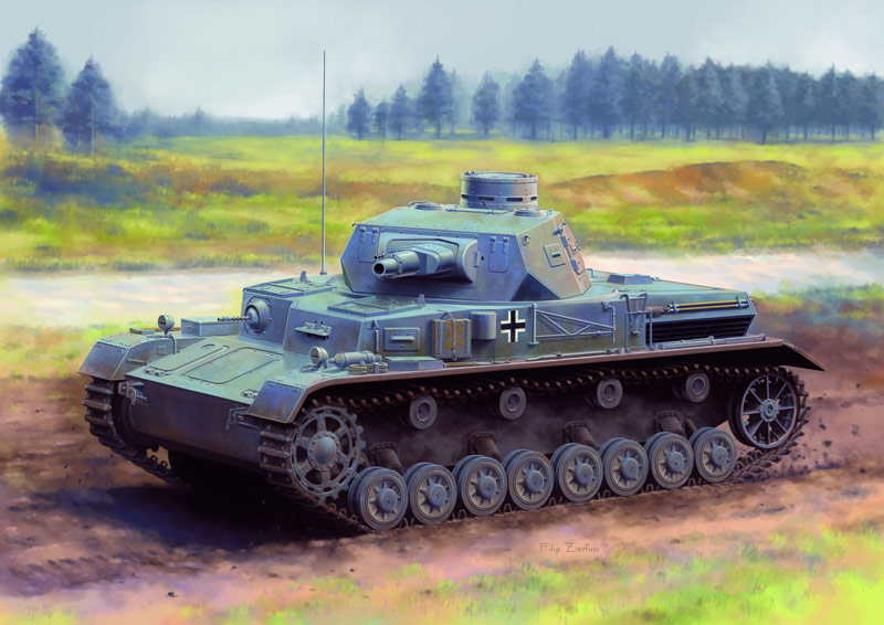 1/35 WW.II ドイツ軍 IV号戦車A型 w/増加装甲 1/35 WW.II ドイツ軍 IV号戦車A型 w/増加装甲