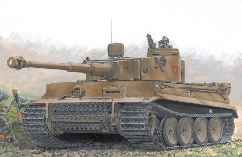1/35 WW.II ドイツ軍 重戦車 ティーガーI 第504重戦車大隊 "131" チュニジア