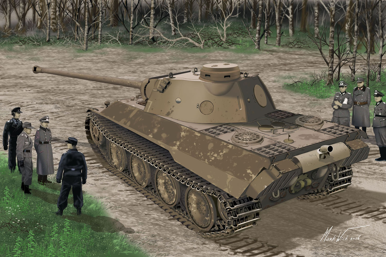 1/35 WW.II ドイツ軍 パンターD型V2 量産試作タイプ(スマートキット)