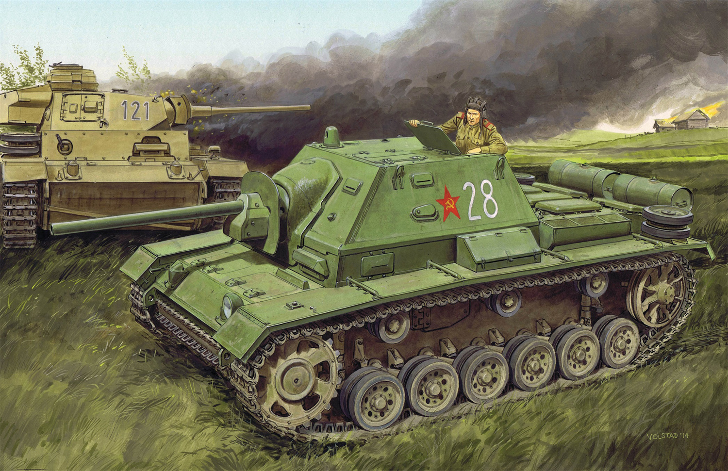 1/35 WW.II ソビエト SU-76i 対戦車自走砲