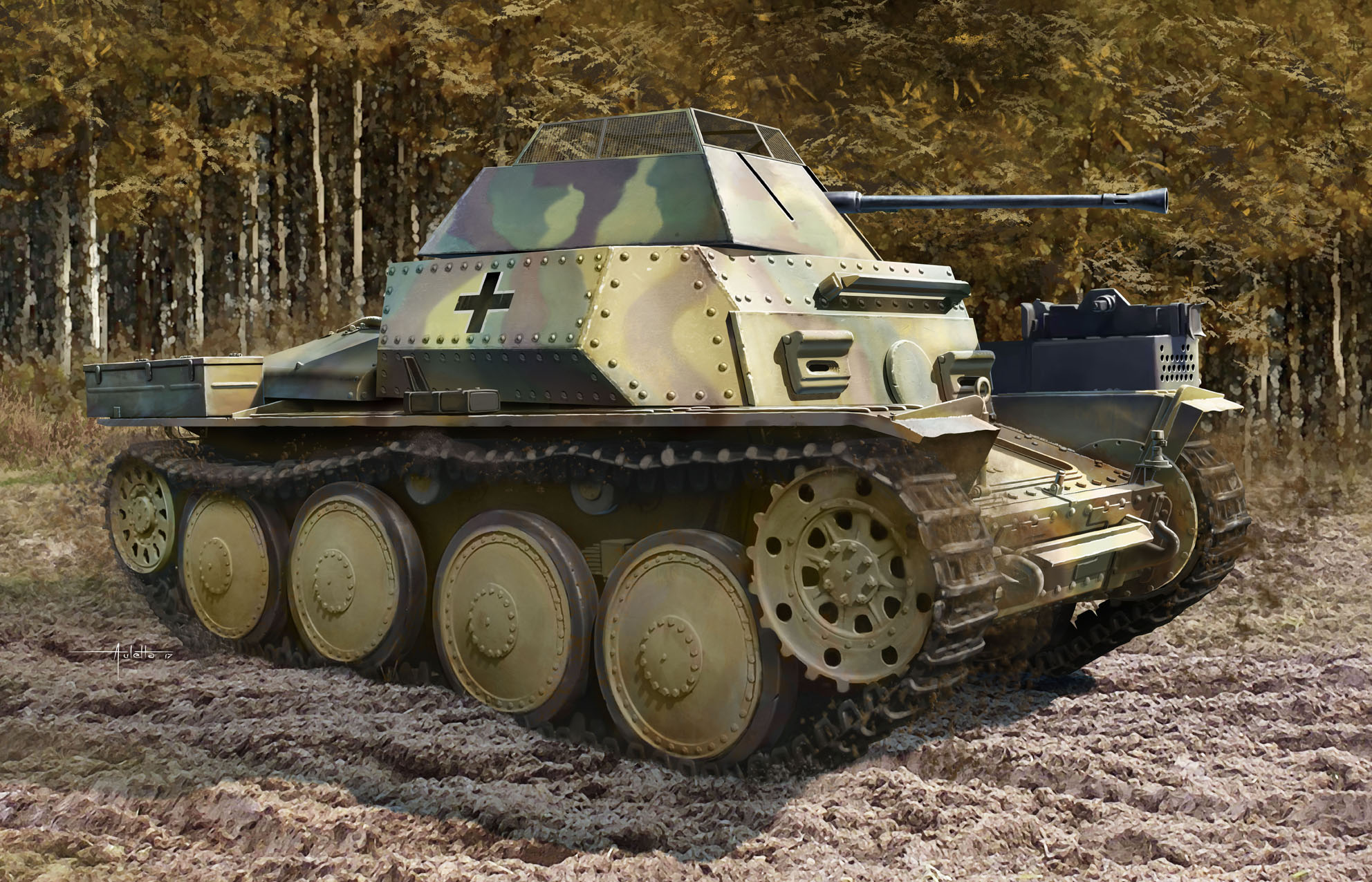 1/35 WW.II ドイツ軍38(t)偵察戦車 2cm Kw.K.38砲搭載型