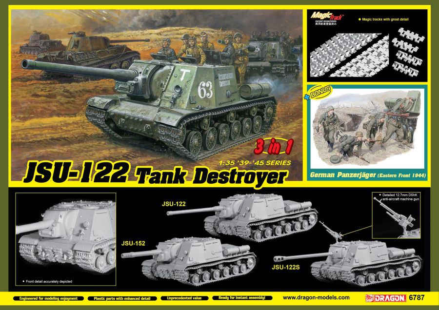 1/35 WW.II ソビエト軍 JSU-122vsドイツ軍対戦車兵 1/35 WW.II ソビエト軍 JSU-122vsドイツ軍対戦車兵